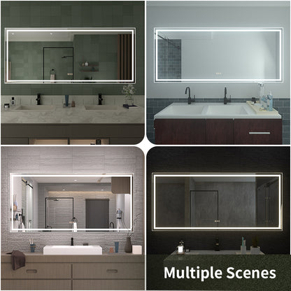 TaiMei LED Bathroom Vanity Mirror Anti-Fog Brightness Adjustable High-Definition ETL Certified