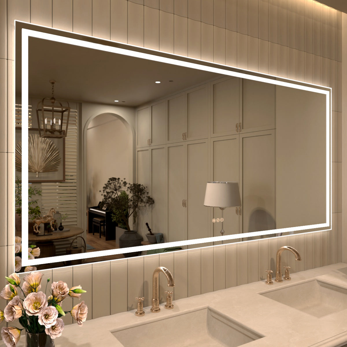 TaiMei Multiple Sizes Rectangular Frameless LED Anti-Fog Wall Bathroom Vanity Mirror MD04-7236-02_8e4b3fcc-76f5-4ea5-9815-c6a087ce375d