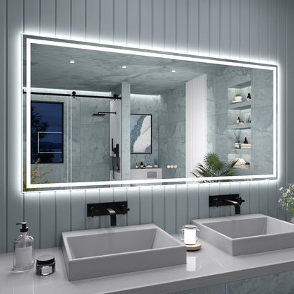 TaiMei LED Bathroom Vanity Mirror Anti-Fog Brightness Adjustable High-Definition ETL Certified