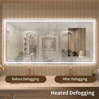 TaiMei LED Bathroom Vanity Mirror Anti-Fog Brightness Adjustable High-Definition ETL Certified