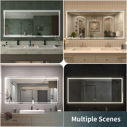 TaiMei LED Bathroom Vanity Mirror Anti-Fog Brightness Adjustable High-Definition ETL Certified