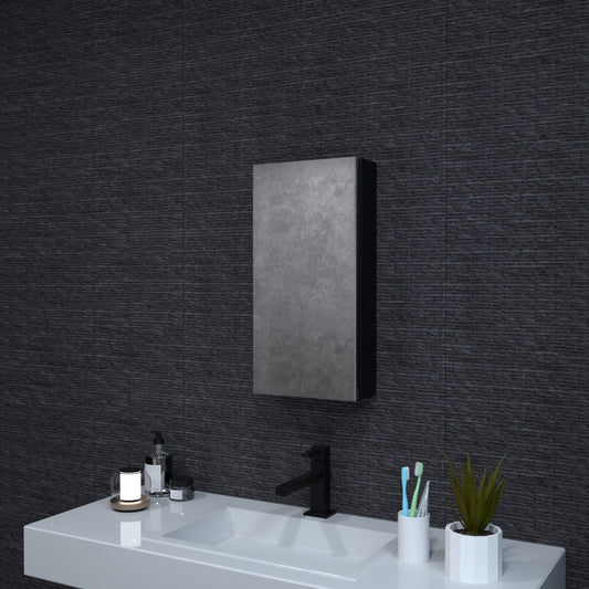 Niveal LUMCA Series Rectangular Aluminum Recessed/Surface Mount Medicine Cabinet with Mirror