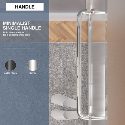 TaiMei Nexis 60 in. W x 76 in. H Sliding Framed Shower Door  with Clear Glass