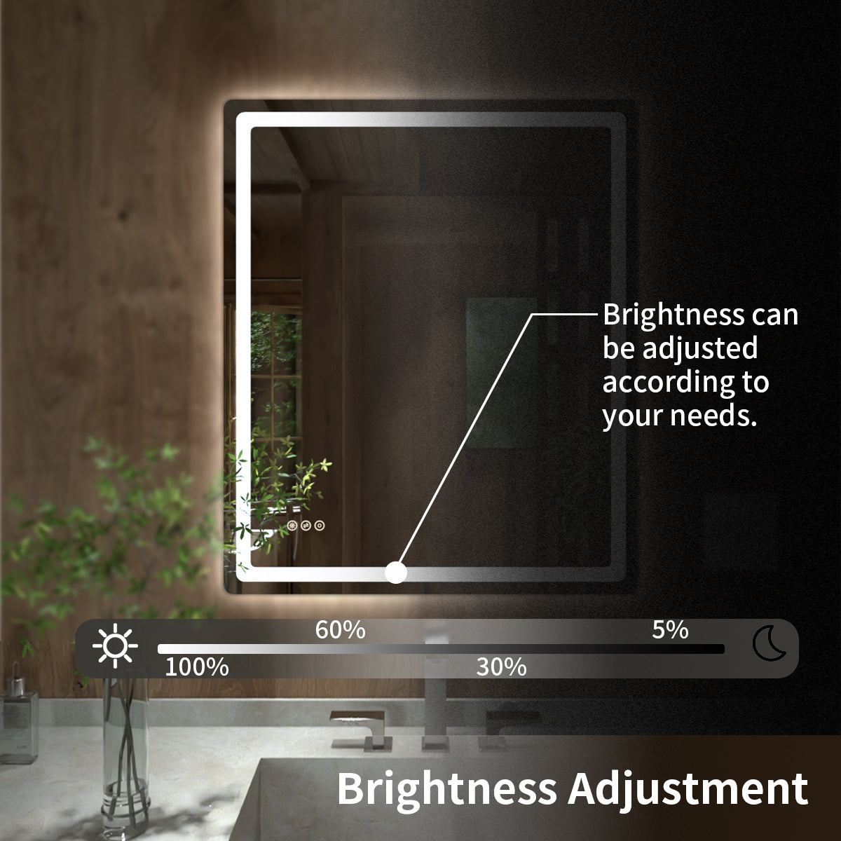 TaiMei LED Bathroom Vanity Mirror Round Corner Anti-Fog Brightness Adjustable High-Definition ETL Certified MU04-3036-06_156b77d2-cecc-4d8e-9132-20232addd29b