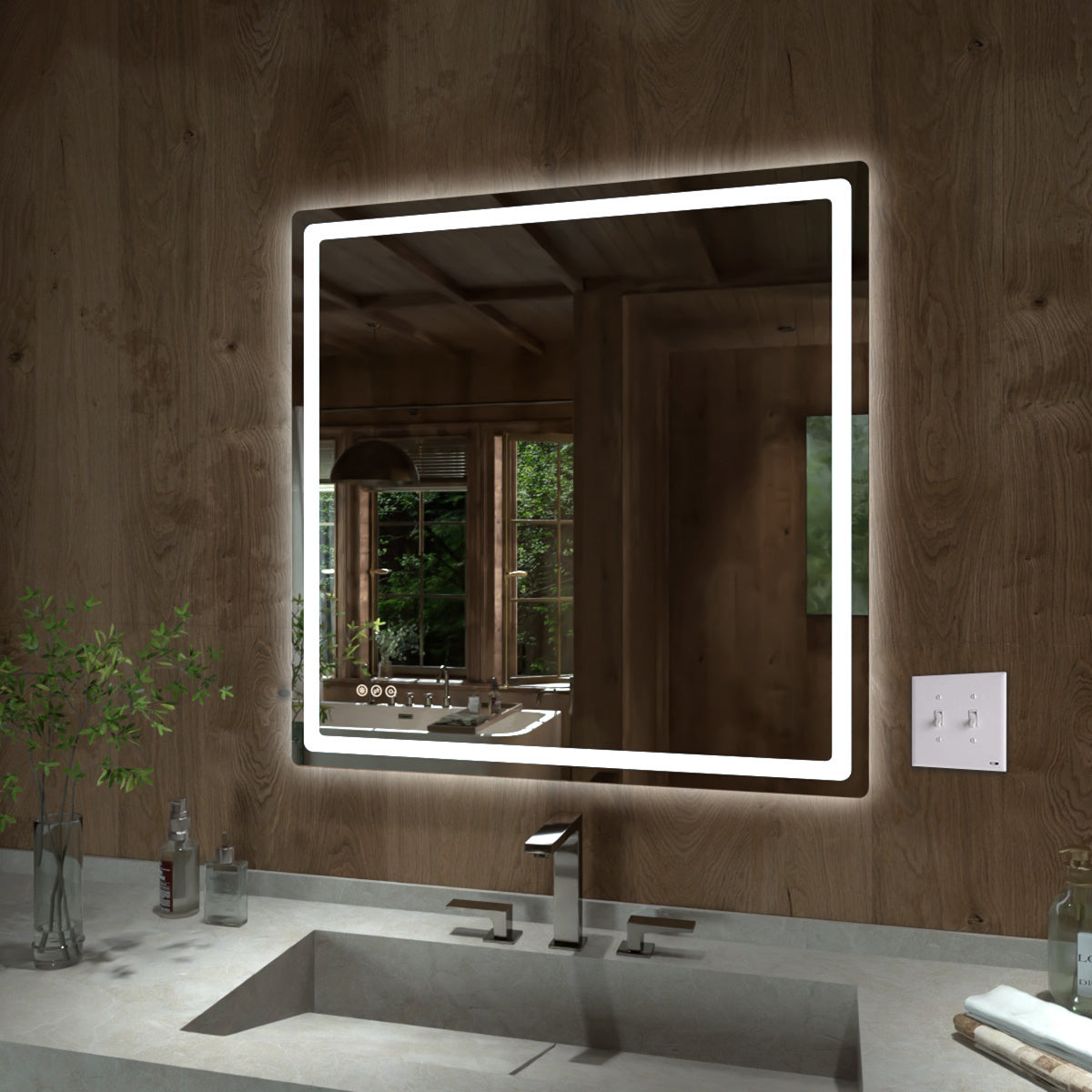 TaiMei LED Bathroom Vanity Mirror Round Corner Anti-Fog Brightness Adjustable High-Definition ETL Certified MU04-3636-02_0aef67d5-fdf2-4e66-9150-39ce82219790