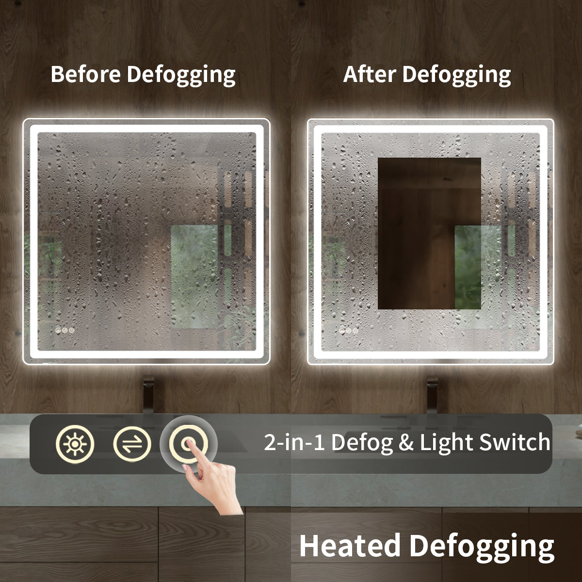 TaiMei LED Bathroom Vanity Mirror Round Corner Anti-Fog Brightness Adjustable High-Definition ETL Certified MU04-3636-07_43ce02a1-3e8f-4ad1-897c-485d43a99e71