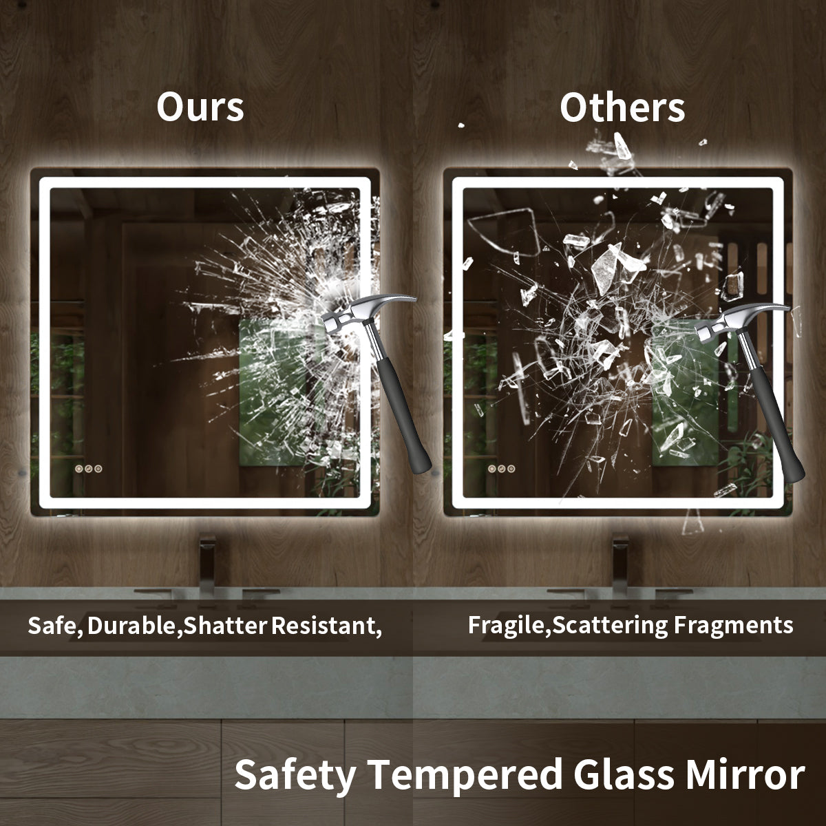 TaiMei LED Bathroom Vanity Mirror Round Corner Anti-Fog Brightness Adjustable High-Definition ETL Certified MU04-3636-10_d118ae39-1413-4177-9c6a-63e55376b7fb