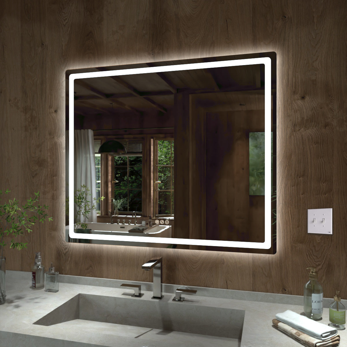 TaiMei LED Bathroom Vanity Mirror Round Corner Anti-Fog Brightness Adjustable High-Definition ETL Certified MU04-4236-02_9f4a406c-2605-4a5e-95fa-273749d81189