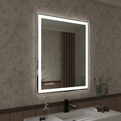 Swarm 60 in. W x 36 in. H Rectangular Frameless Radar LED Wall Bathroom Vanity Mirror