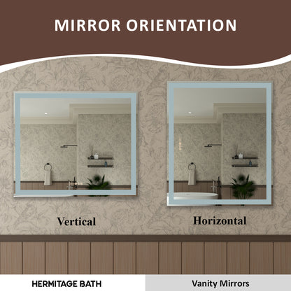 Swarm 60 in. W x 36 in. H Rectangular Frameless Radar LED Wall Bathroom Vanity Mirror
