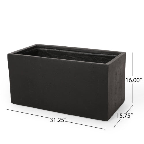 Ella MGO Lightweight Concrete Planter Box for Indoor Outdoor Use