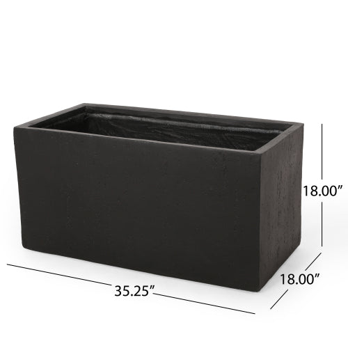 Ella MGO Lightweight Concrete Planter Box for Indoor Outdoor Use