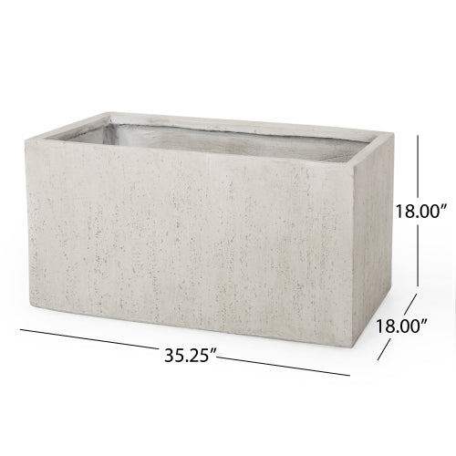 Ella MGO Lightweight Concrete Planter Box for Indoor Outdoor Use