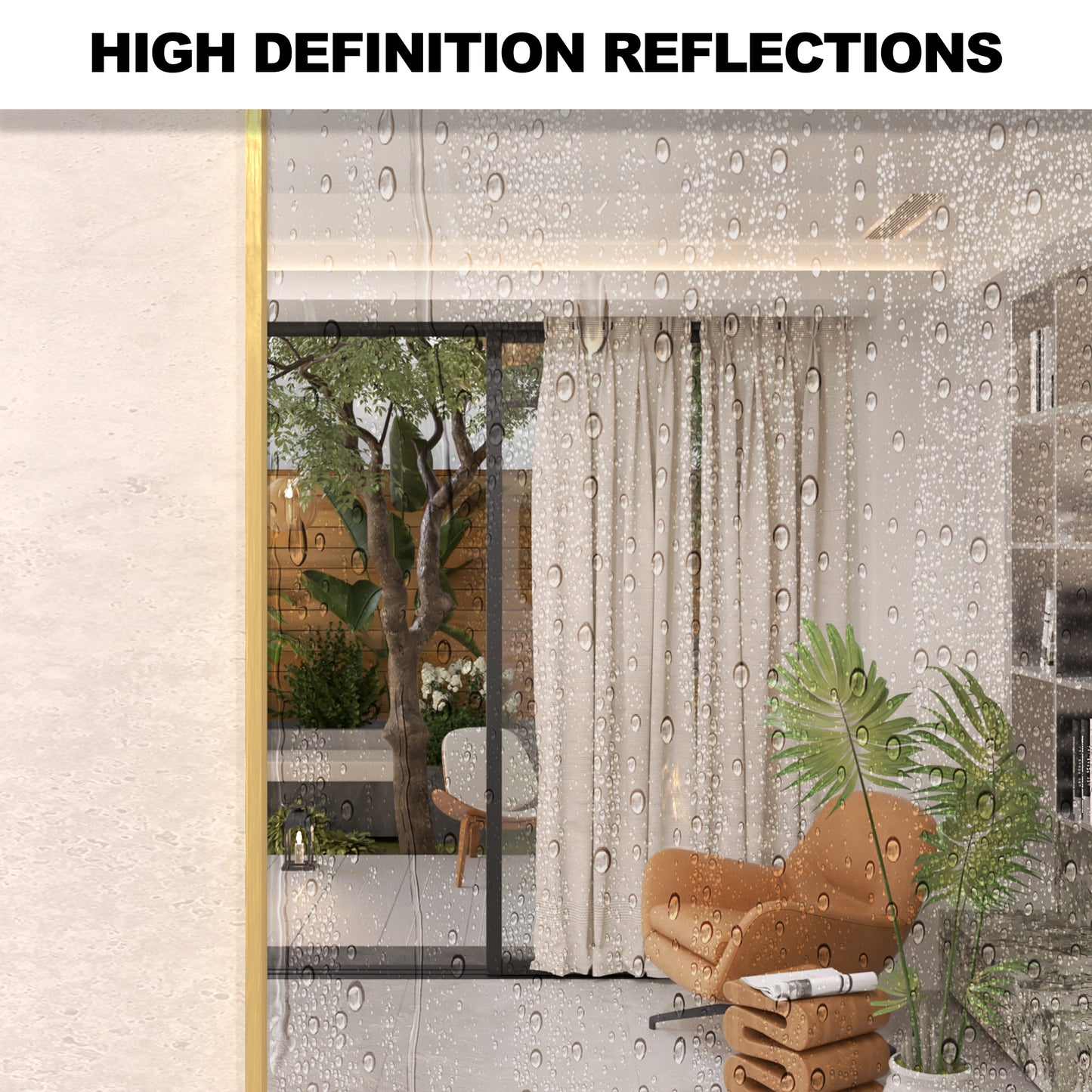 Velora 18 in. W x 36 in. H Oval Framed Wall Bathroom Vanity Mirror