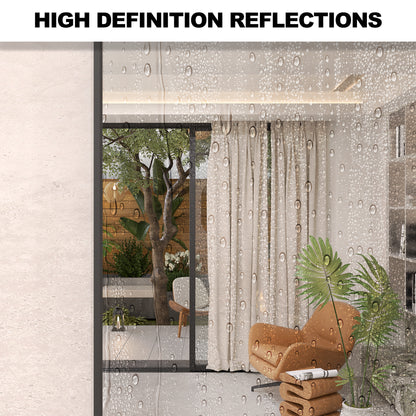 Velora 18 in. W x 36 in. H Oval Framed Wall Bathroom Vanity Mirror