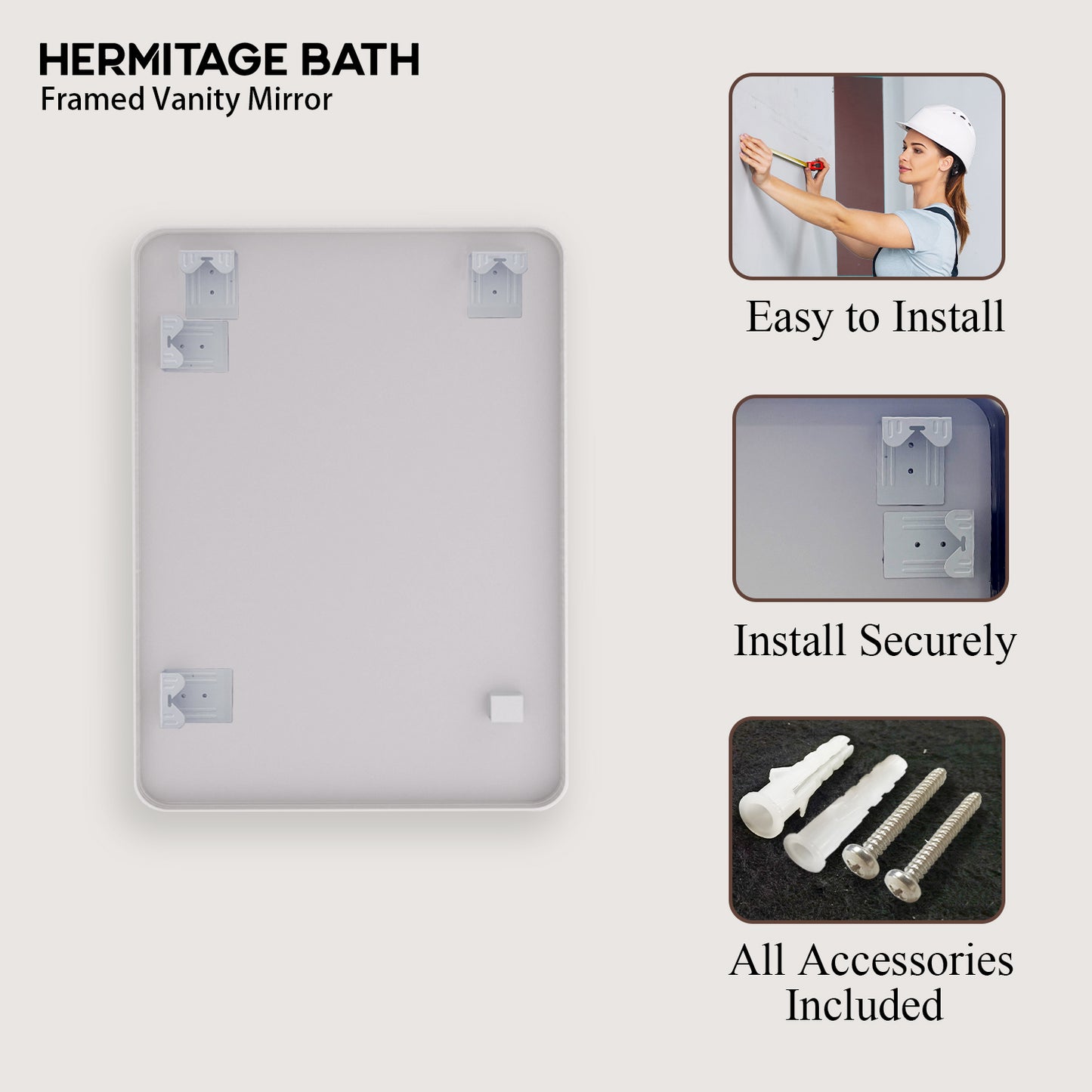 Cosy 24 in. W x 32 in. H Rectangular Framed Wall Bathroom Vanity Mirror SM-2432BN-11