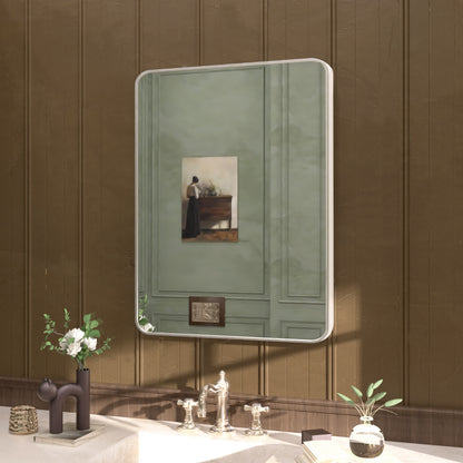 Cosy 24 in. W x 32 in. H Rectangular Framed Wall Bathroom Vanity Mirror SM-2432BN-2