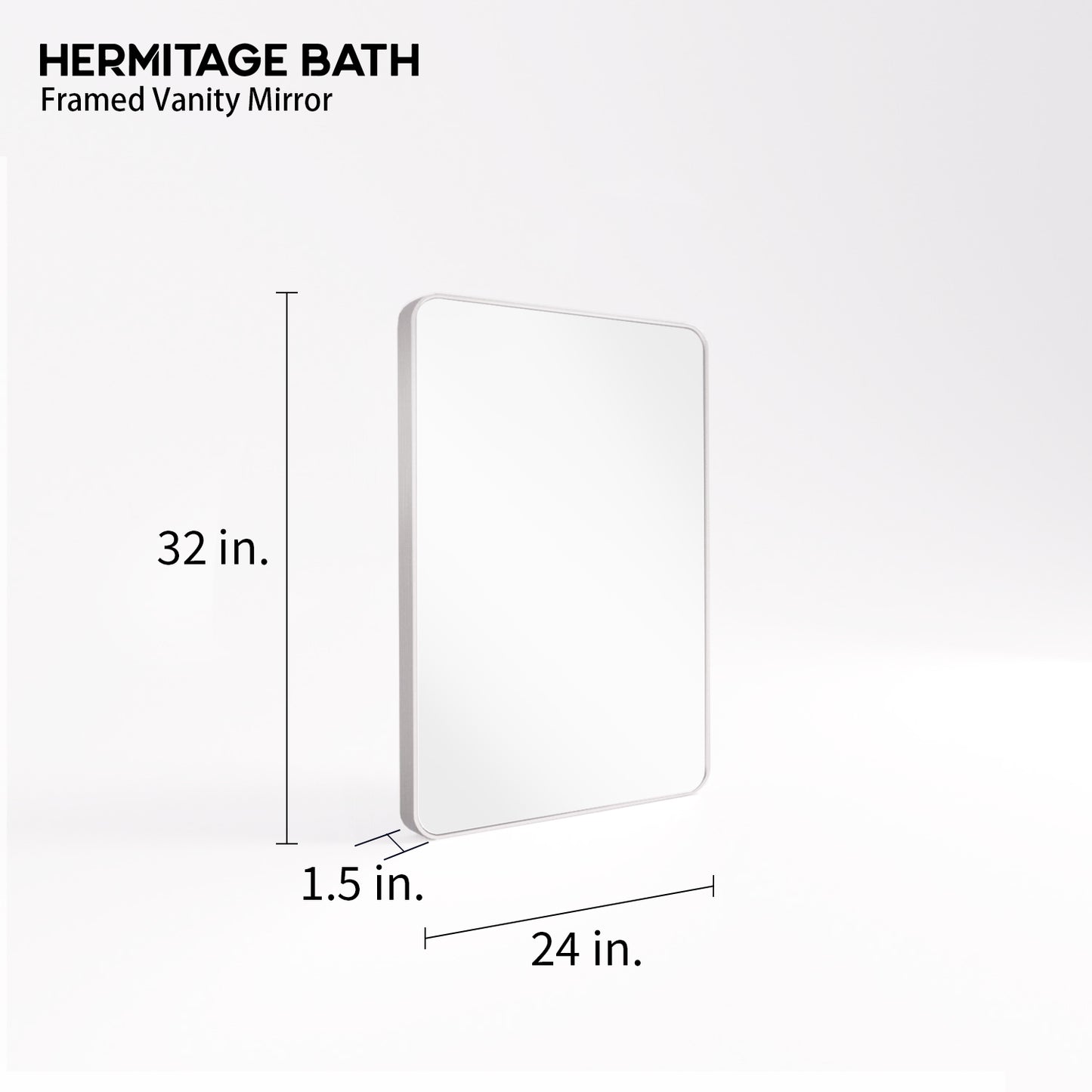 Cosy 24 in. W x 32 in. H Rectangular Framed Wall Bathroom Vanity Mirror SM-2432BN-3