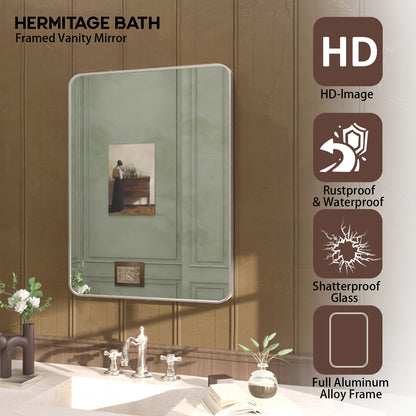 Cosy 24 in. W x 32 in. H Rectangular Framed Wall Bathroom Vanity Mirror SM-2432BN-4