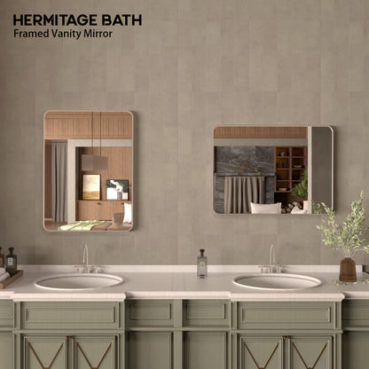 Cosy 24 in. W x 32 in. H Rectangular Framed Wall Bathroom Vanity Mirror SM-2432BN-8