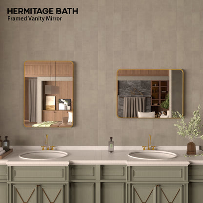 Cosy 24 in. W x 32 in. H Rectangular Framed Wall Bathroom Vanity Mirror