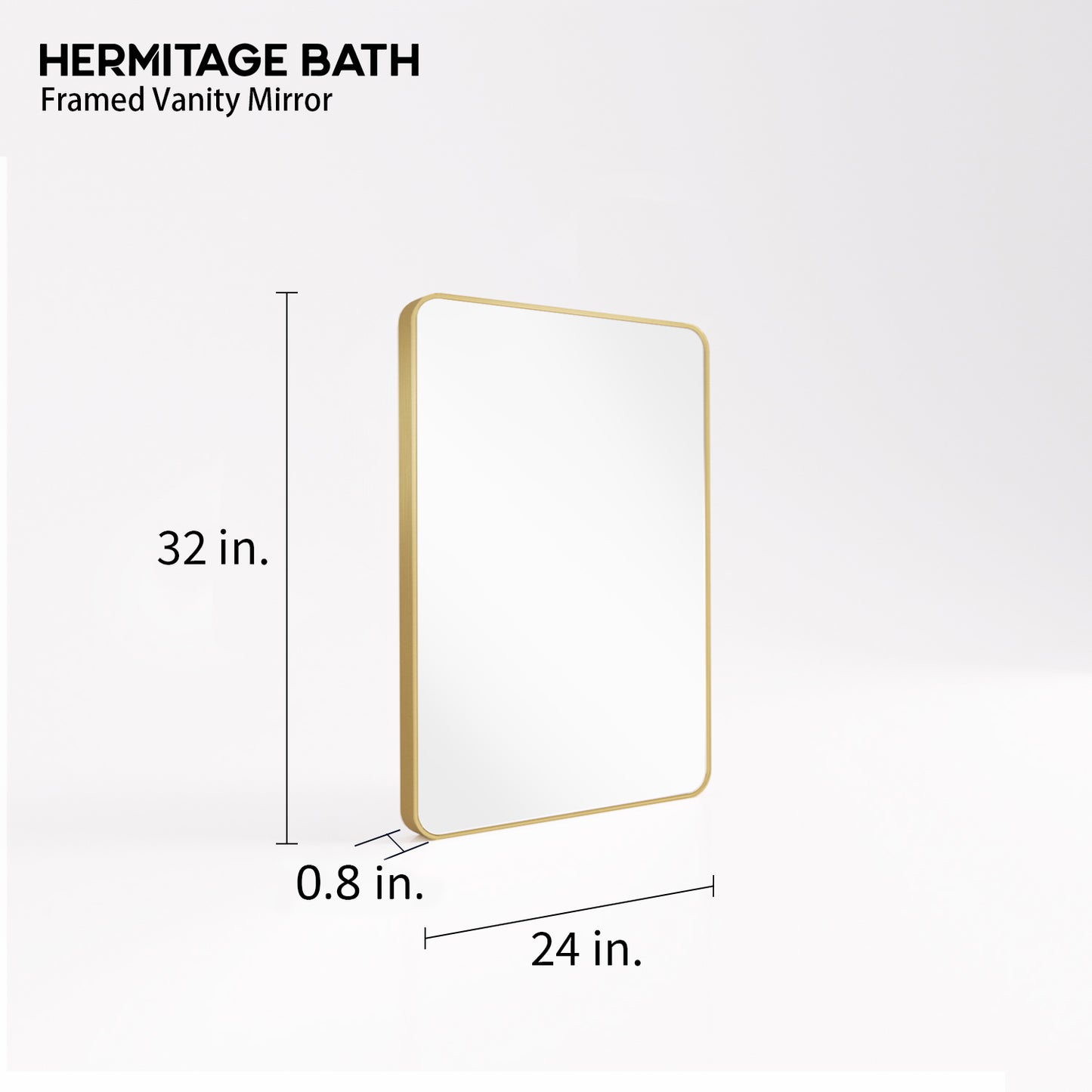 Cosy 24 in. W x 32 in. H Rectangular Framed Wall Bathroom Vanity Mirror