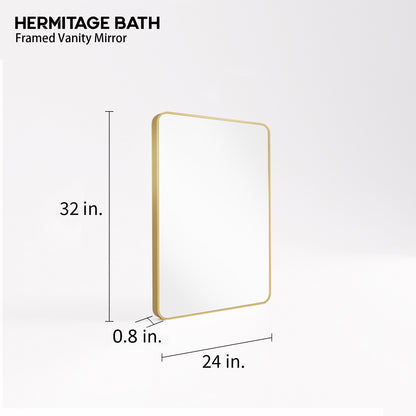 Cosy 24 in. W x 32 in. H Rectangular Framed Wall Bathroom Vanity Mirror