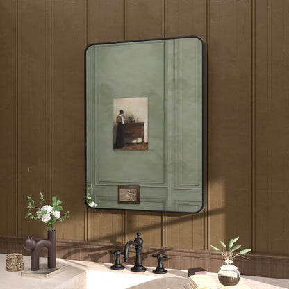 Cosy 24 in. W x 32 in. H Rectangular Framed Wall Bathroom Vanity Mirror