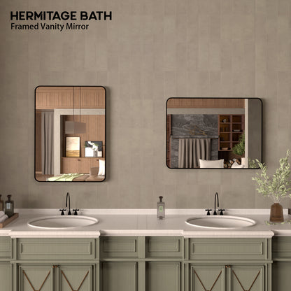 Cosy 24 in. W x 32 in. H Rectangular Framed Wall Bathroom Vanity Mirror