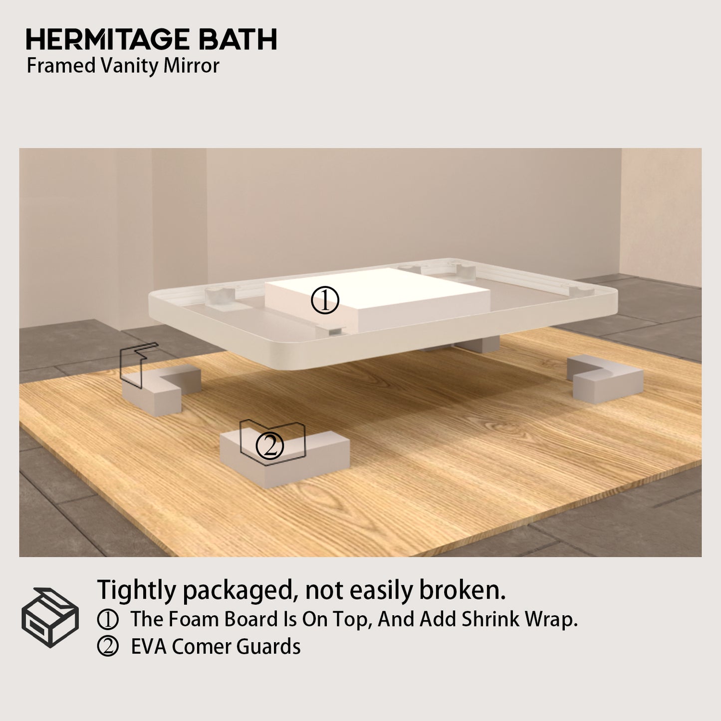 S Cosy 24 in. W x 36 in. H Rectangular Framed Wall Bathroom Vanity Mirror in Wood Grain