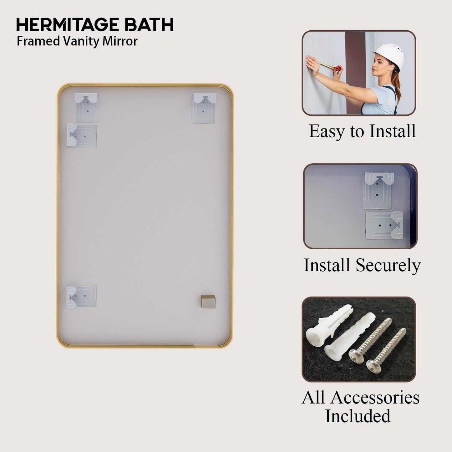 Cosy 24 in. W x 36 in. H Rectangular Framed Wall Bathroom Vanity Mirror SM-2436G-11