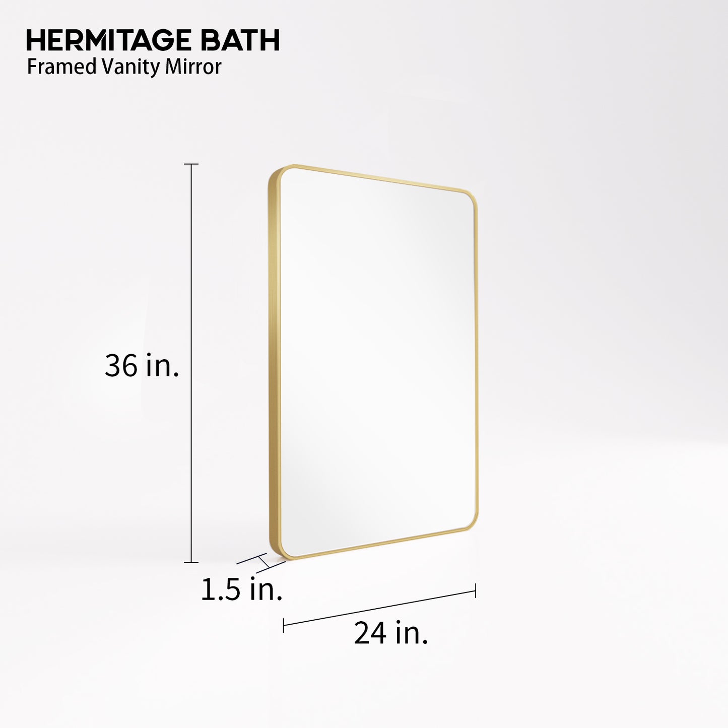 Cosy 24 in. W x 36 in. H Rectangular Framed Wall Bathroom Vanity Mirror SM-2436G-3_ffea2fd1-9758-4f41-8b0f-156167da9f6a