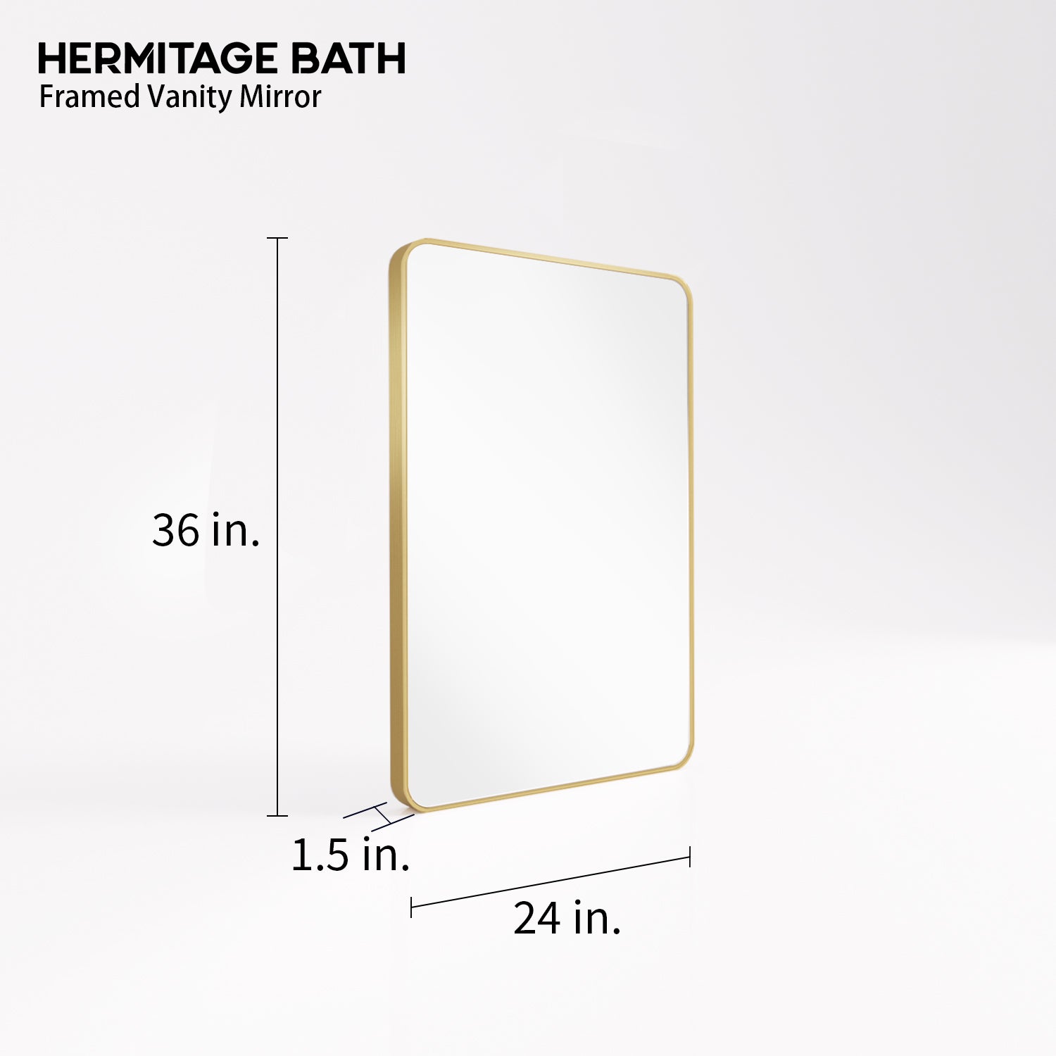 Cosy 24 in. W x 36 in. H Rectangular Framed Wall Bathroom Vanity Mirror SM-2436G-3_ffea2fd1-9758-4f41-8b0f-156167da9f6a