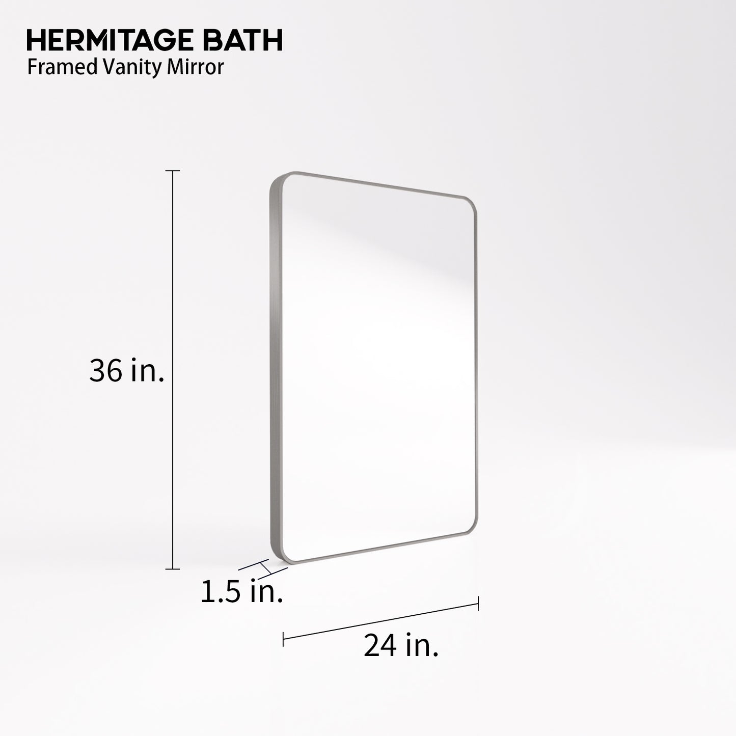 Cosy 24 in. W x 36 in. H Rectangular Framed Wall Bathroom Vanity Mirror SM-2436GY-3_d9cddf79-5aef-4dfe-97bb-3c6594531797