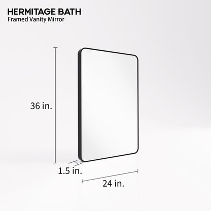 Rectangular Framed Wall Bathroom Vanity Mirror SM-2436MB-3_af5ac668-be67-4611-993d-35d88bcab590
