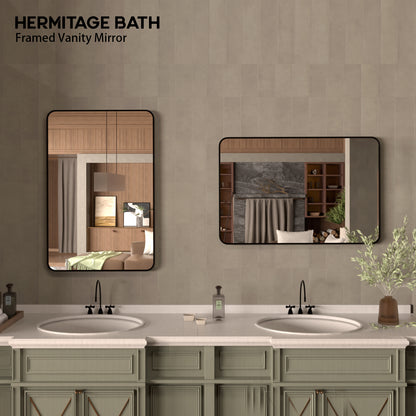 Rectangular Framed Wall Bathroom Vanity Mirror SM-2436MB-8_425afec9-bc03-440a-a068-d5e49f28fa20