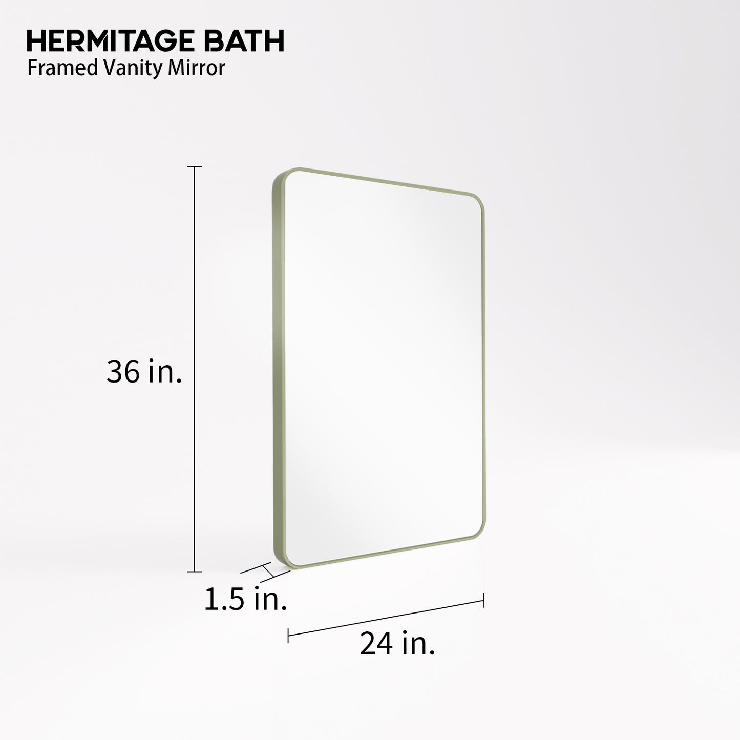 Cosy 24 in. W x 36 in. H Rectangular Framed Wall Bathroom Vanity Mirror SM-2436MG-3