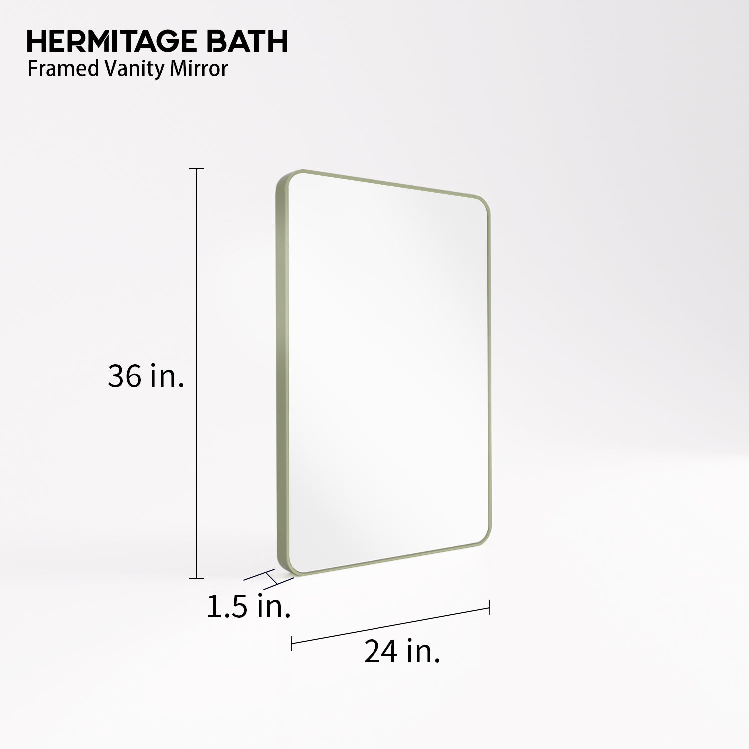 Cosy 24 in. W x 36 in. H Rectangular Framed Wall Bathroom Vanity Mirror SM-2436MG-3