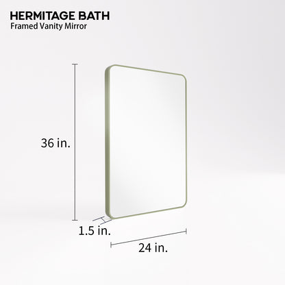 Cosy 24 in. W x 36 in. H Rectangular Framed Wall Bathroom Vanity Mirror SM-2436MG-3