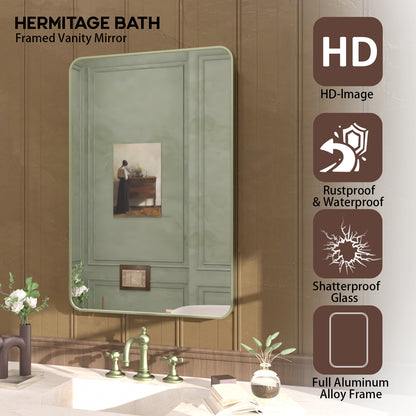 Cosy 24 in. W x 36 in. H Rectangular Framed Wall Bathroom Vanity Mirror SM-2436MG-4