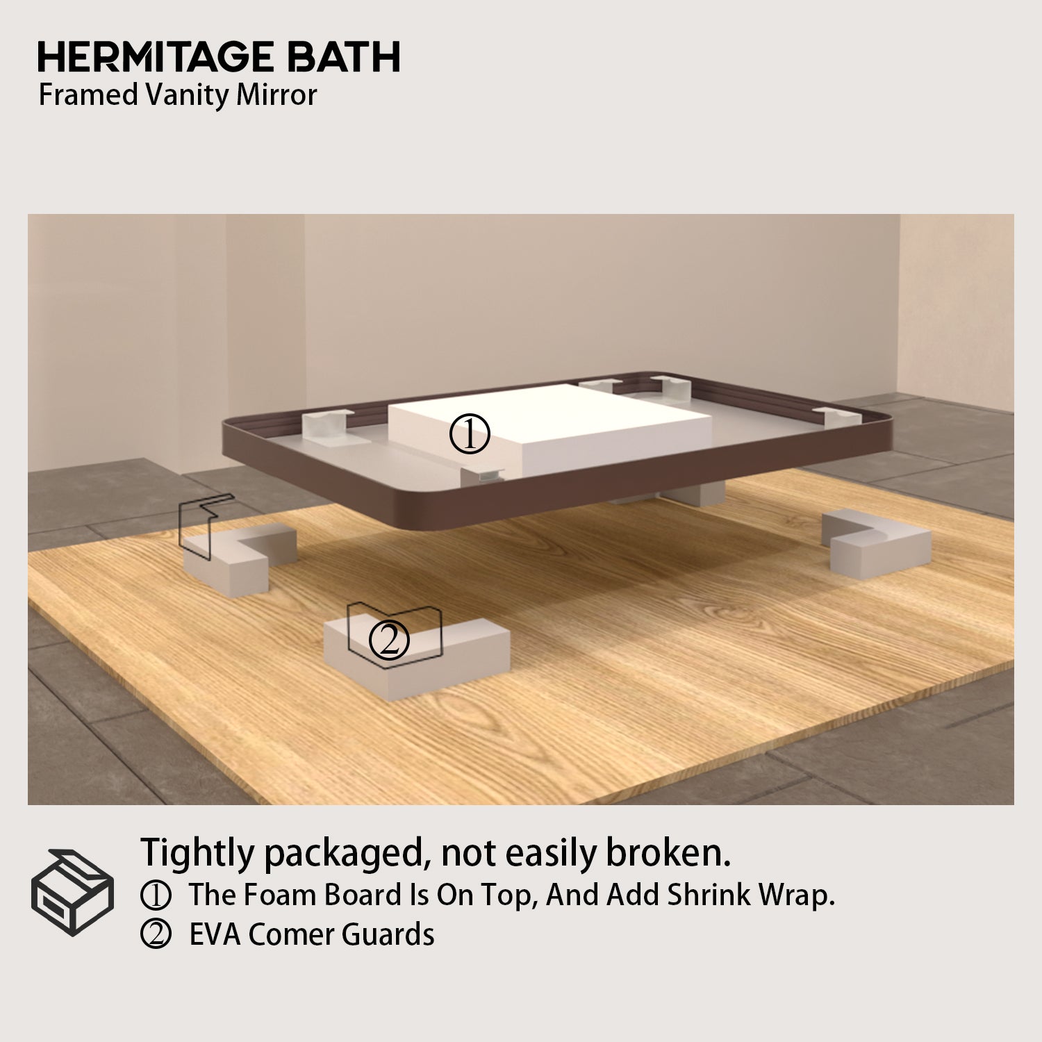 Cosy 24 in. W x 36 in. H Rectangular Framed Wall Bathroom Vanity Mirror SM-2436ORB-12_3d651b33-3c1b-43bc-8b4c-5b41ab57f7a3