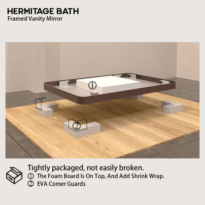 Cosy 24 in. W x 36 in. H Rectangular Framed Wall Bathroom Vanity Mirror SM-2436ORB-12_3d651b33-3c1b-43bc-8b4c-5b41ab57f7a3