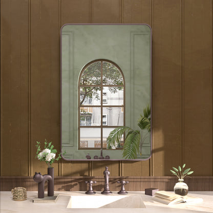 Cosy 24 in. W x 36 in. H Rectangular Framed Wall Bathroom Vanity Mirror Oil Rubbed Bronze SM-2436ORB-1_afbaeab3-5a15-445a-b62c-fb7b17587ef3