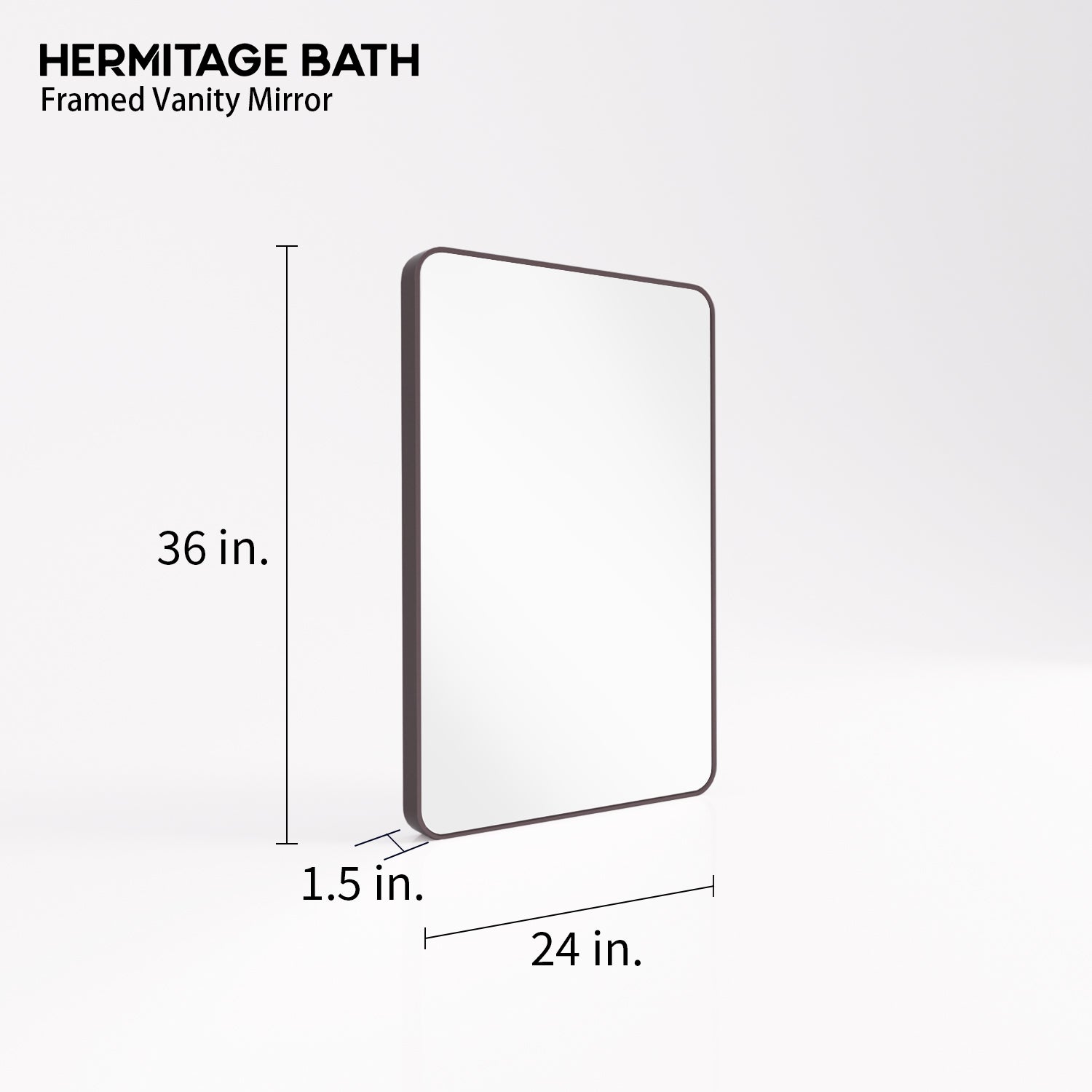 Cosy 24 in. W x 36 in. H Rectangular Framed Wall Bathroom Vanity Mirror SM-2436ORB-3_3d11cd56-eb32-4ad9-95d3-3f6094280030