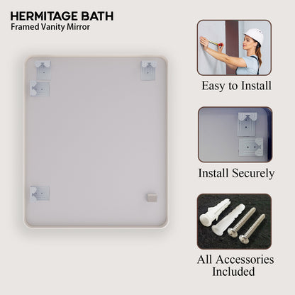 Cosy 30 in. W x 36 in. H Rectangular Framed Wall Bathroom Vanity Mirror SM-3036BN-11_a236c0d6-815e-4f1a-995b-39c63a07ca9a