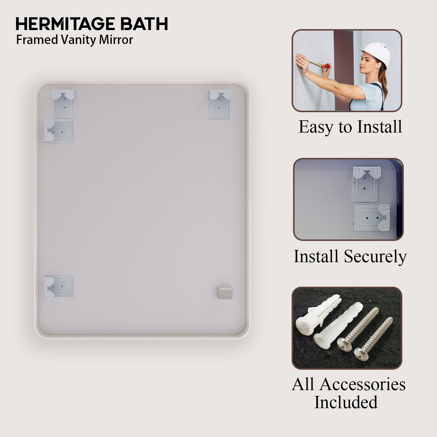 Cosy 30 in. W x 36 in. H Rectangular Framed Wall Bathroom Vanity Mirror SM-3036BN-11_e34113ac-b944-418d-b114-7129130b793d