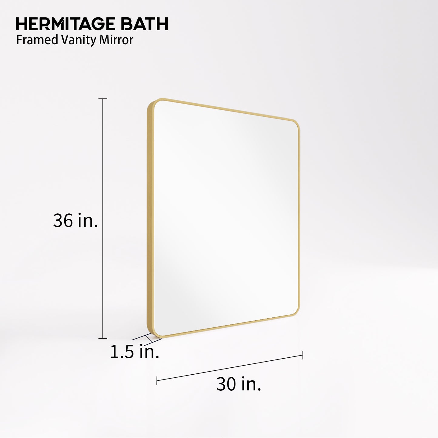 Cosy 30 in. W x 36 in. H Rectangular Framed Wall Bathroom Vanity Mirror SM-3036G-3_29b20beb-9259-4dfb-bf01-a9341fdc5804