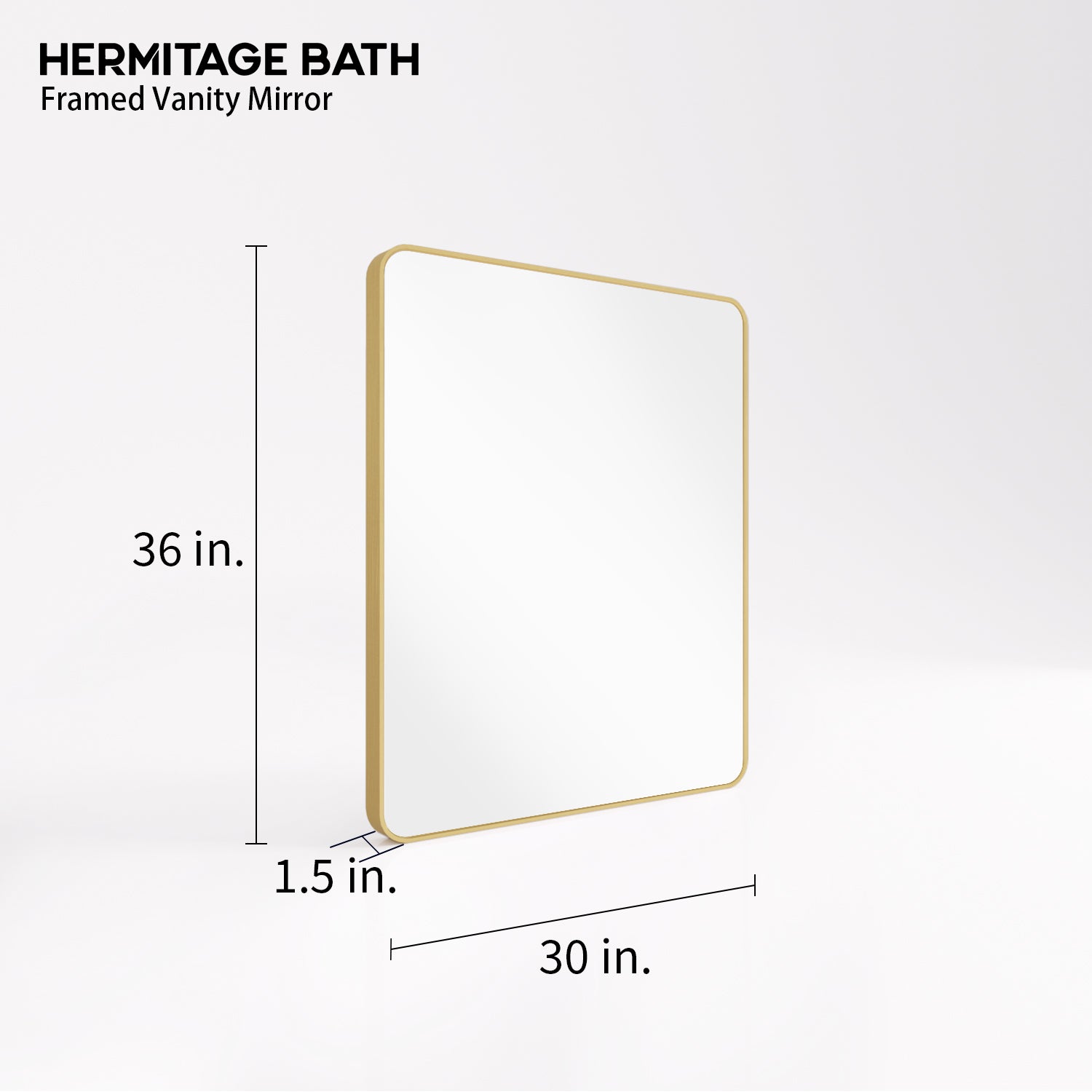 Cosy 30 in. W x 36 in. H Rectangular Framed Wall Bathroom Vanity Mirror SM-3036G-3_29b20beb-9259-4dfb-bf01-a9341fdc5804