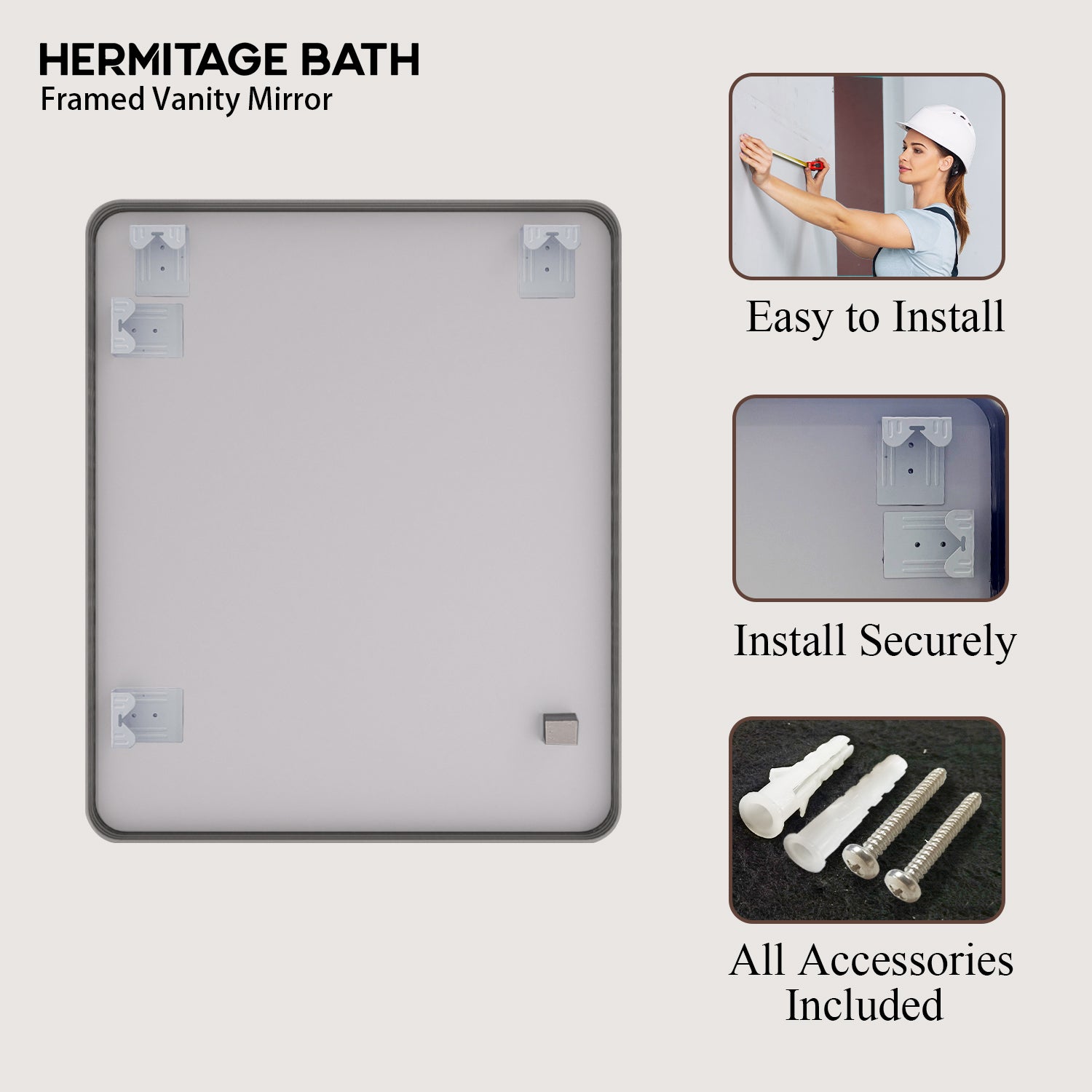 Rectangular Framed Wall Bathroom Vanity Mirror SM-3036GY-11_631fc6f8-cec5-4c95-8f1d-e0a48b714d85
