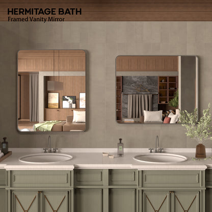 Cosy 30 in. W x 36 in. H Rectangular Framed Wall Bathroom Vanity Mirror SM-3036GY-8_ad72d36f-3b10-4082-971a-f063f1b18bfc